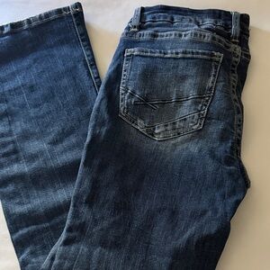 BKE Dark Blue Straight Leg Jeans